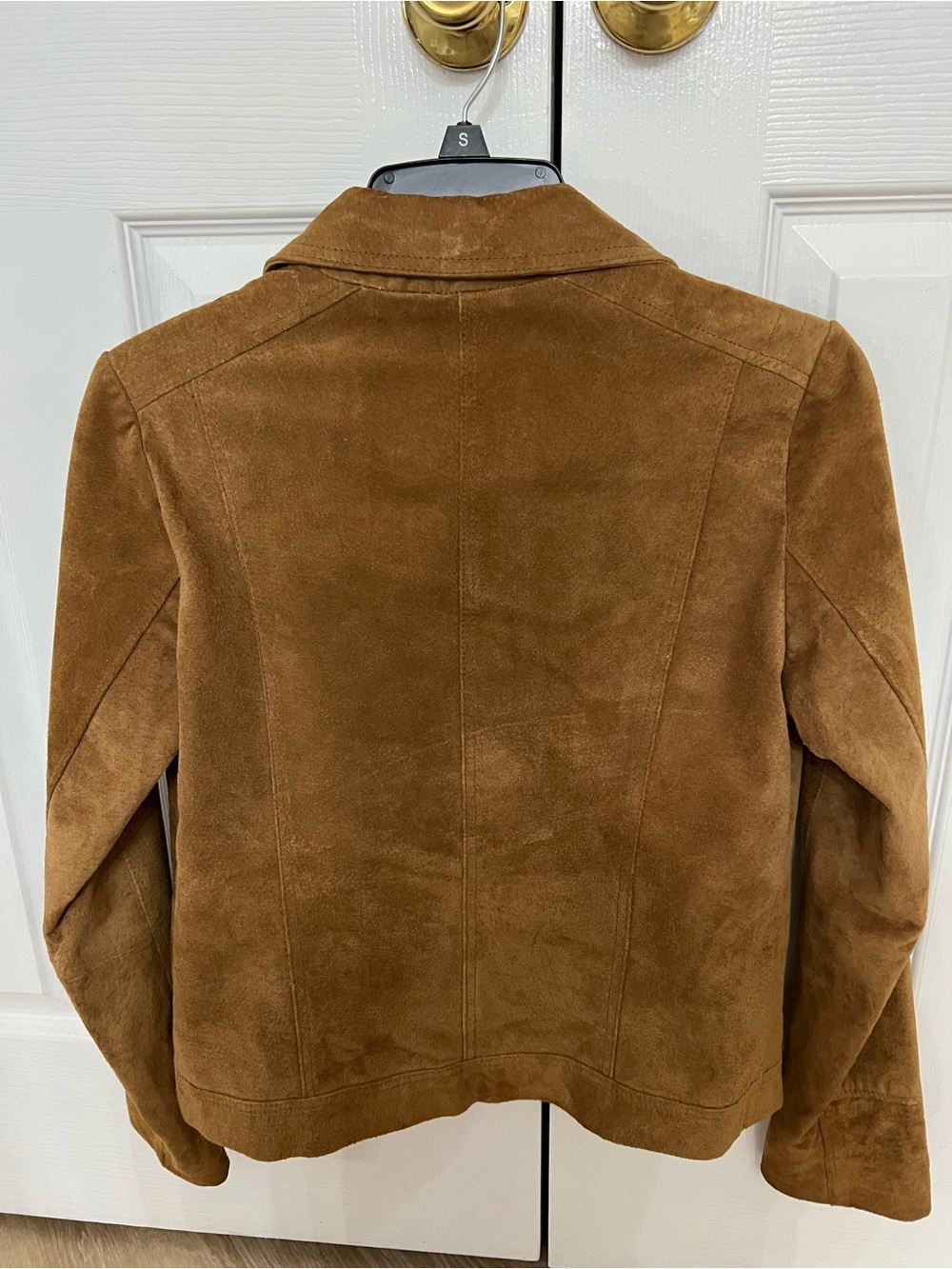 Forever 21 Suede Moto Jacket - Cognac Brown - Picture 5 of 6